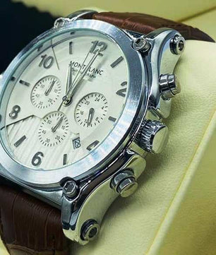 Montblanc en cuir chronographe