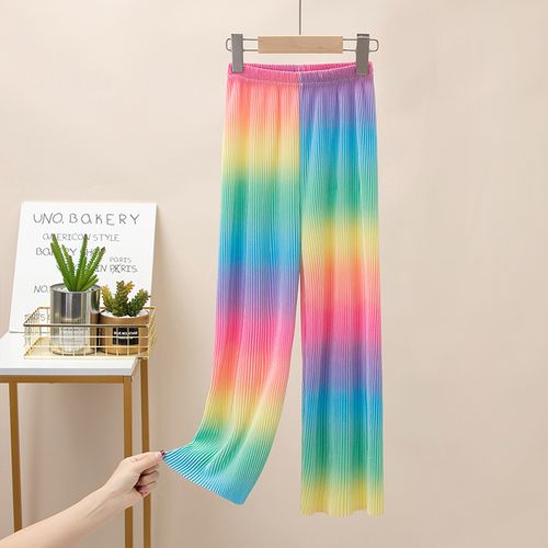 Pantalon long arc-en-ciel tendance pour filles de Camiwind
|
