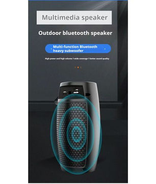 Enceinte Bluetooth portable avec caisson de basses et lumière ambiante