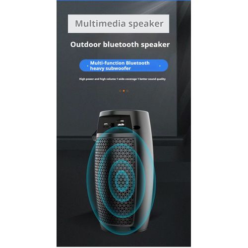 Enceinte Bluetooth portable avec caisson de basses et lumière ambiante