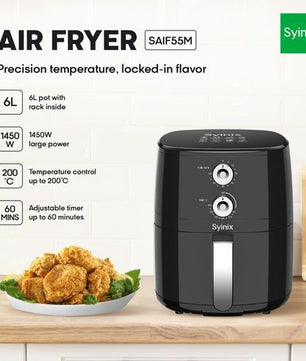 Friteuse à air chaud 3D Syinix 6L avec contrôle de température