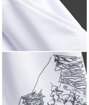Ensemble short à manches courtes 2 en 1 pour homme GALUIN - Blanc