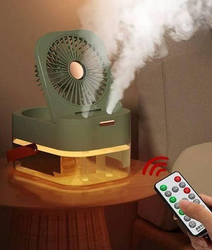Ventilateur humidificateur ventilateur portable refroidisseur d'air humidificateur d'air ventilateur USB ventilateur de bureau avec veilleuse pour l'été appareil ménager