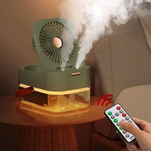 Ventilateur humidificateur ventilateur portable refroidisseur d'air humidificateur d'air ventilateur USB ventilateur de bureau avec veilleuse pour l'été appareil ménager