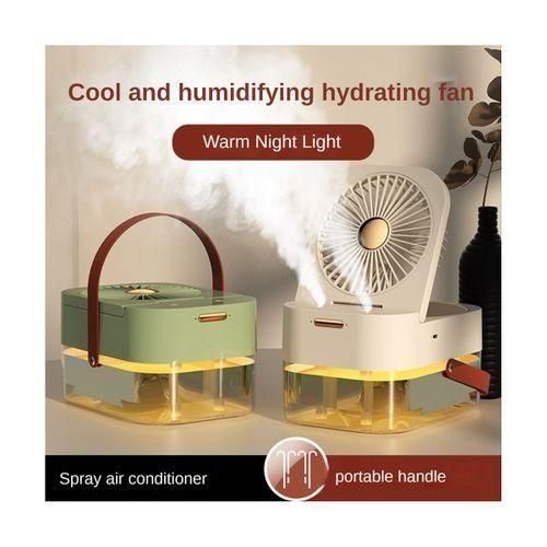 Ventilateur humidificateur ventilateur portable refroidisseur d'air humidificateur d'air ventilateur USB ventilateur de bureau avec veilleuse pour l'été appareil ménager