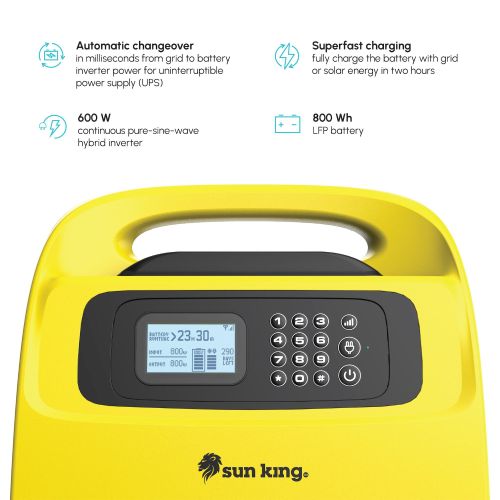 Onduleur Sun King PowerPlay Pro, solution énergétique portable et abordable