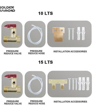 Salle de bain Douche
Nom de l'image du produit - Golden Diamond - Chauffe-eau mural de 10 litres pour salle de bain et douche - 1
Nom de l'image du produit - Golden Diamond - Chauffe-eau mural de 10 litres pour salle