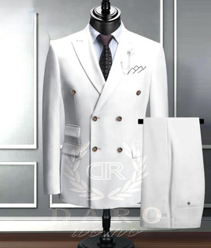 Costume  élégant à double boutonnage