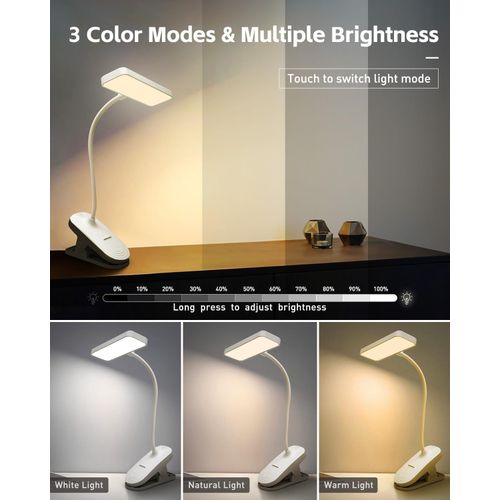 Lampe de bureau de protection des yeux TIMBUTUS, lampe de table, veilleuse rechargeable