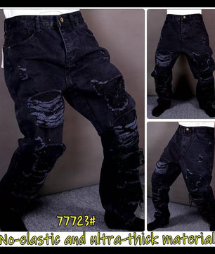 Les jeans customisé Destroy multi couleur