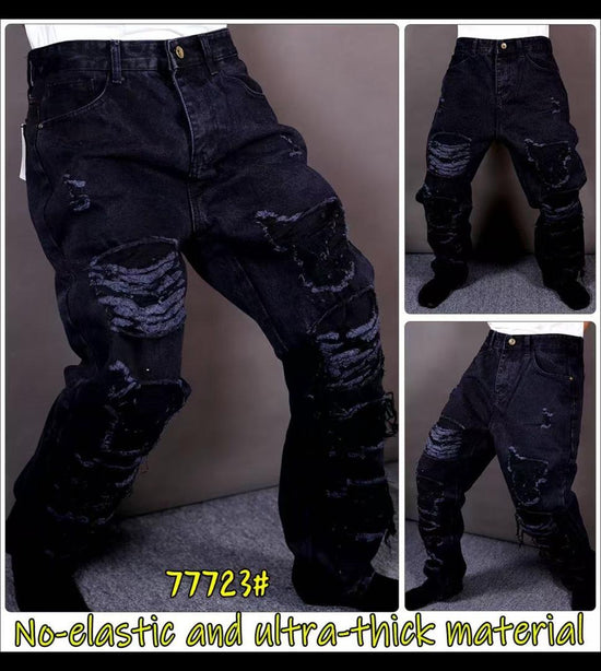 Les jeans customisé Destroy multi couleur