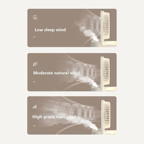 Ventilateur humidificateur ventilateur portable refroidisseur d'air humidificateur d'air ventilateur USB ventilateur de bureau avec veilleuse pour l'été appareil ménager