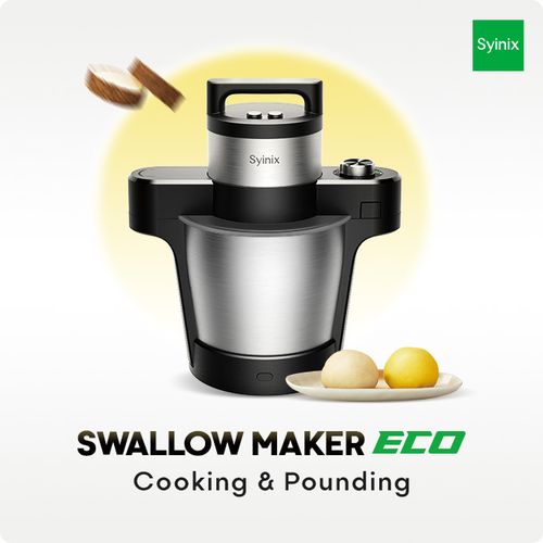 Syinix Swallow Maker ECO - Cuisson et pilement d'ignames/fufu multifonctionnel
