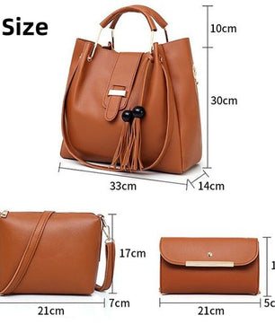 Mateamoda Lot de 3 sacs pour femmes Sacs à main Sacs à bandoulière