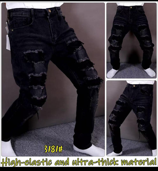 Les jeans customisé Destroy multi couleur