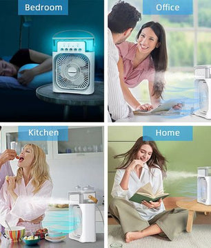 Humidificateur à pulvérisation à cinq trous avec ventilateur électrique