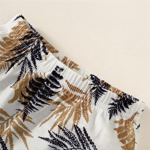 T-shirt style plage pour garçon avec short