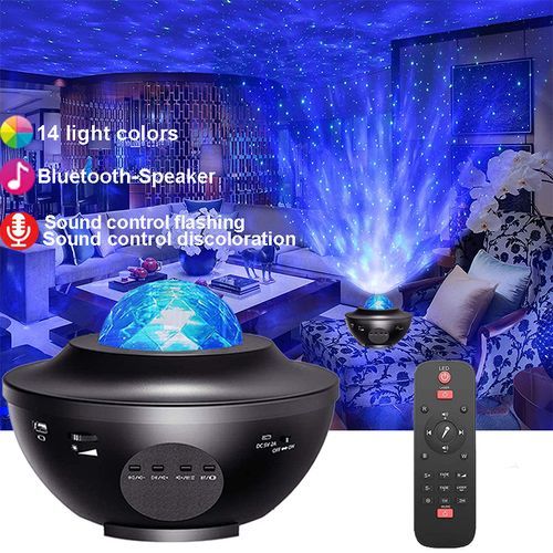 Projecteur d'étoiles, veilleuse d'astronaute avec haut-parleur Bluetooth pour fête