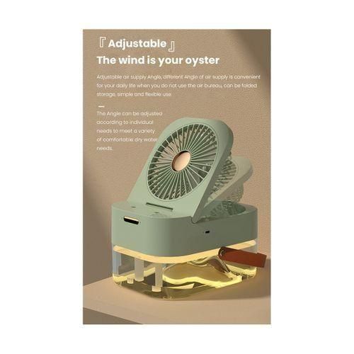 Ventilateur humidificateur ventilateur portable refroidisseur d'air humidificateur d'air ventilateur USB ventilateur de bureau avec veilleuse pour l'été appareil ménager