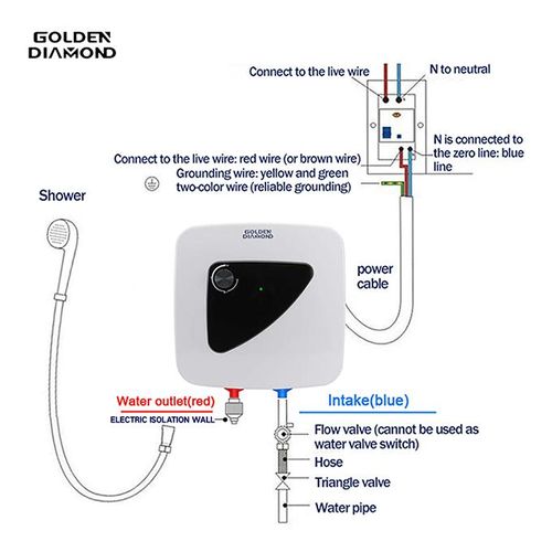 Salle de bain Douche
Nom de l'image du produit - Golden Diamond - Chauffe-eau mural de 10 litres pour salle de bain et douche - 1
Nom de l'image du produit - Golden Diamond - Chauffe-eau mural de 10 litres pour salle