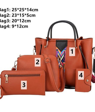 Mateamoda Lot de 4 sacs pour femmes Sacs pour dames Sacs à main Sacs à bandoulière