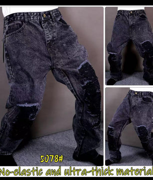 Les jeans customisé Destroy multi couleur