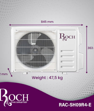 Climatiseur split ROCH 9 000 BTU R410A (RAC-SH09R4-E)