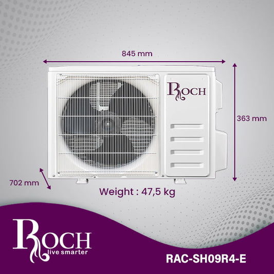 Climatiseur split ROCH 9 000 BTU R410A (RAC-SH09R4-E)