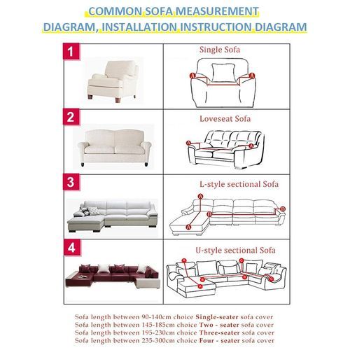 Housse de canapé extensible en tissu élastique