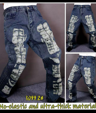 Les jeans customisé Destroy multi couleur