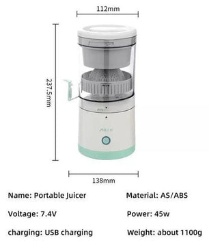 Presse-agrumes électrique portable et rechargeable