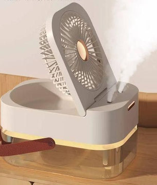 Ventilateur humidificateur ventilateur portable refroidisseur d'air humidificateur d'air ventilateur USB ventilateur de bureau avec veilleuse pour l'été appareil ménager