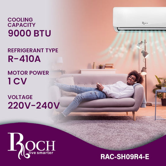 Climatiseur split ROCH 9 000 BTU R410A (RAC-SH09R4-E)