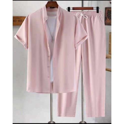 Ensemble 2 pièces en coton pour homme (rose)