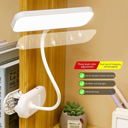 Lampe de bureau de protection des yeux TIMBUTUS, lampe de table, veilleuse rechargeable