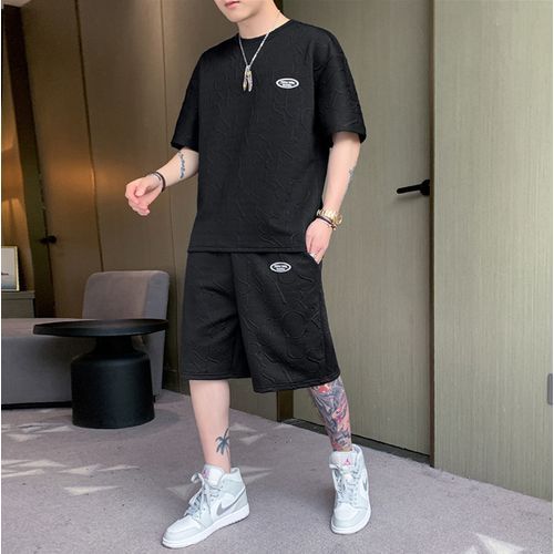 Ensemble t-shirt et short pour homme, tenue de sport décontractée à imprimé 3D