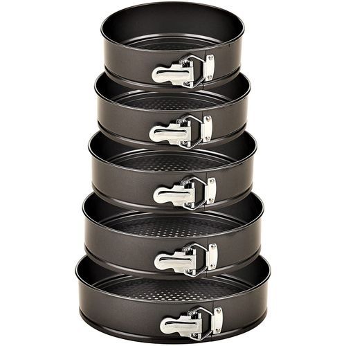 Moule à pâtisserie/moule à gâteau antiadhésif en aluminium 5 en 1 à charnière