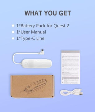Batterie externe d'une capacité de 5000 mAh pour Oculus Quest 2 VR.
