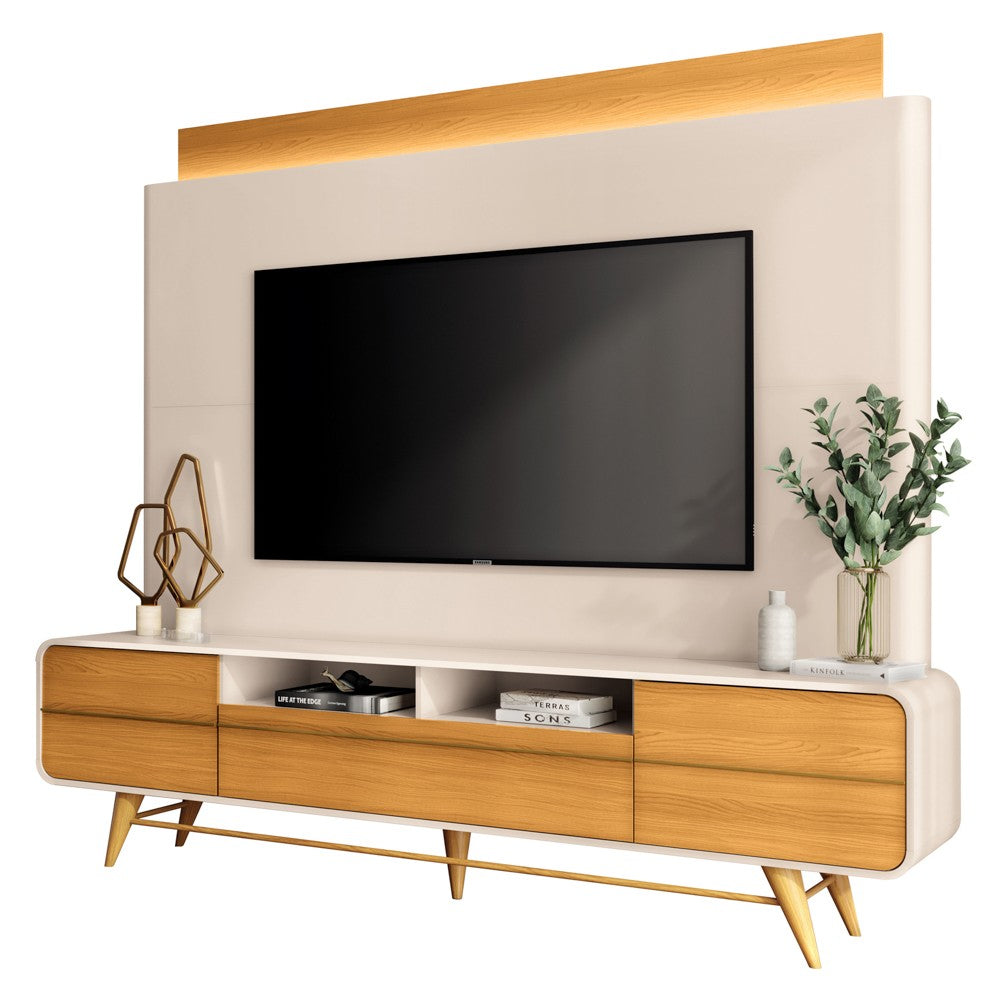 Etagère Panneau TV Nobre Blanc Cassé/