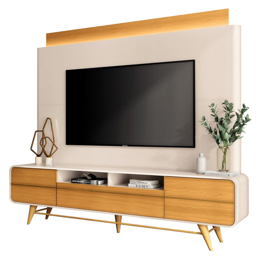 Etagère Panneau TV Nobre Blanc Cassé/