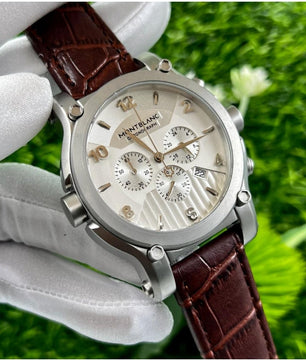 Montblanc en cuir chronographe