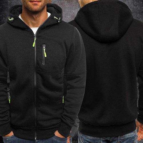Vestes légères Berrykey pour homme, manteaux zippés, style bomber décontracté - Noir
