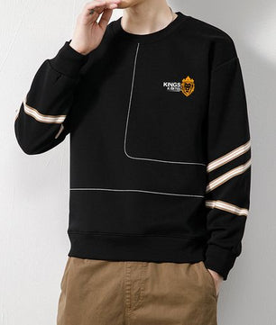 Sweat-shirt noir élégant Kingskartel Kartel