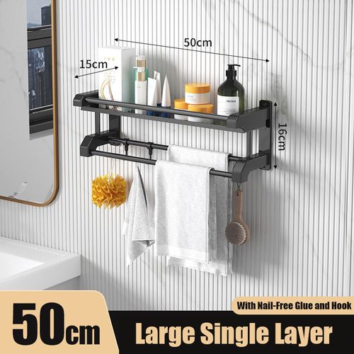 Étagère murale porte-serviettes pour cuisine ou salle de bain