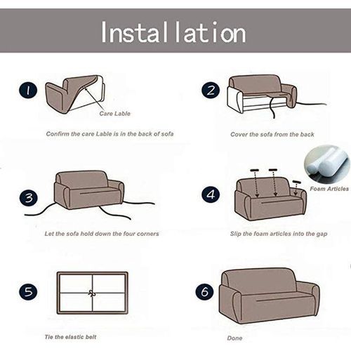 Housse de canapé extensible en tissu élastique