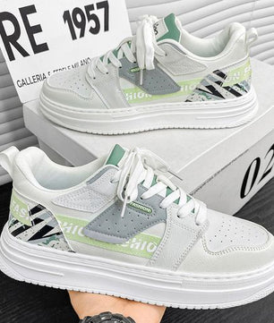 Chaussures de sport décontractées pour hommes BLWOENS - Blanc