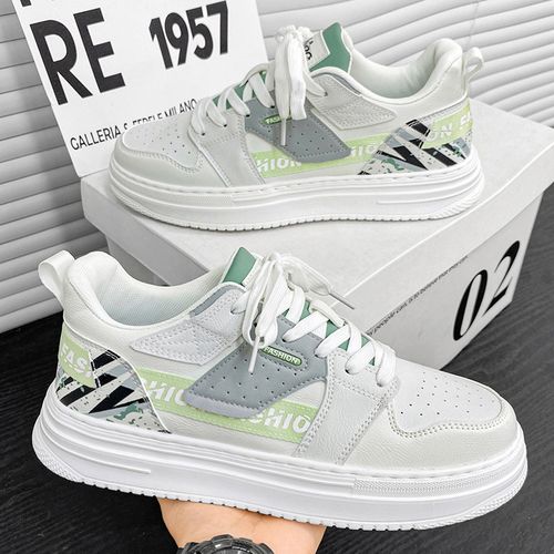 Chaussures de sport décontractées pour hommes BLWOENS - Blanc