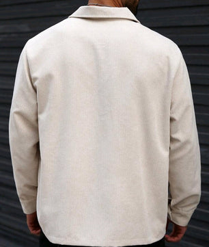 Veste décontractée boutonnée à poches sur le devant pour homme Manfinity Homme, grande taille