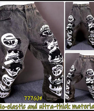 Les jeans customisé Destroy multi couleur